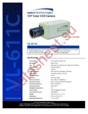 VL-611C datasheet  